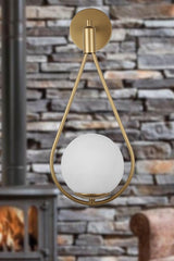 Mexican Wall Sconce Tumbled White Glass - Swordslife