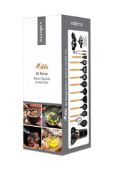 Mikla Heat Resistant Fireproof Non-Stick 33 Piece Silicone Spatula Kitchen Set Red - Swordslife