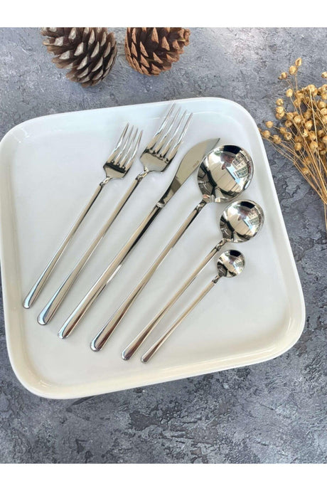 Milano 36 Pieces Steel Cutlery Set - Swordslife