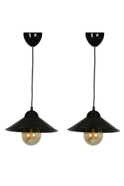 Milano Classic Hat Authentic Stylish Design Decorative Guaranteed Black 2 Pieces Single Pendant Chandelier - Swordslife