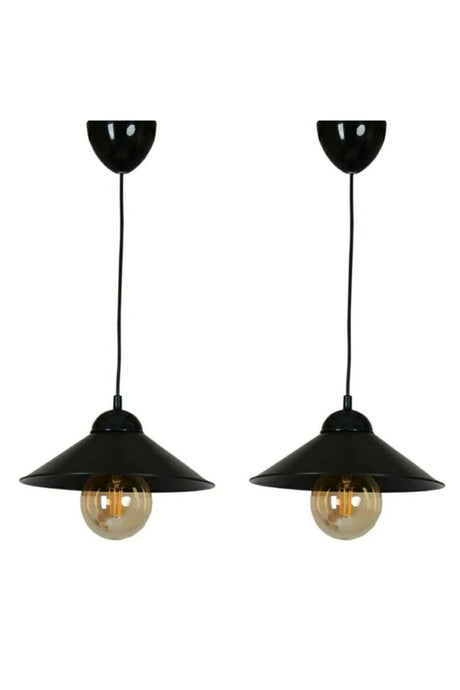 Milano Classic Hat Authentic Stylish Design Decorative Guaranteed Black 2 Pieces Single Pendant Chandelier - Swordslife