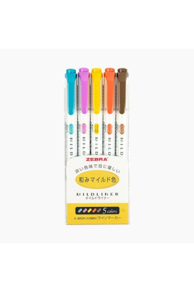 Mildliner Double-Sided Marking Pen 5 Pcs