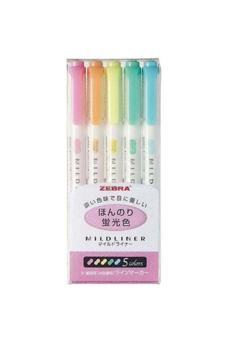 Mildliner Double-Sided Marking Pen 5 Pcs