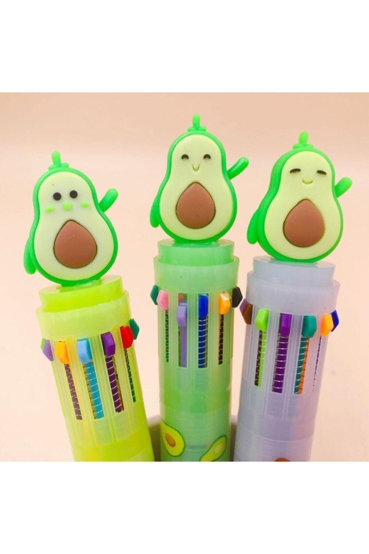 Mini Avocado 4 Color Ballpoint Pen - Multi
