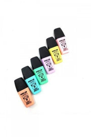 Mini Highlighter Pastel Mixed 6 Color Set Fk
