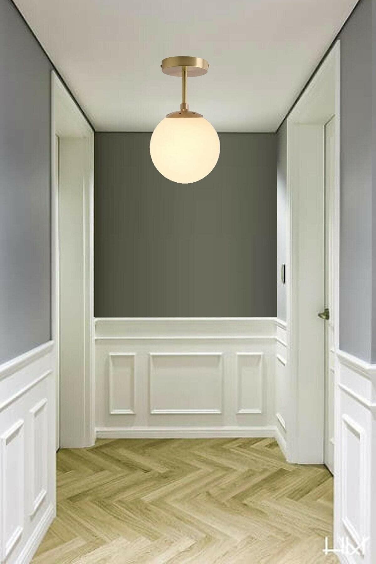 Mini Modern Sports Antique Colored White Globe Glass Ceiling Plofonyer Hall - Kitchen Single Chandelier - Swordslife