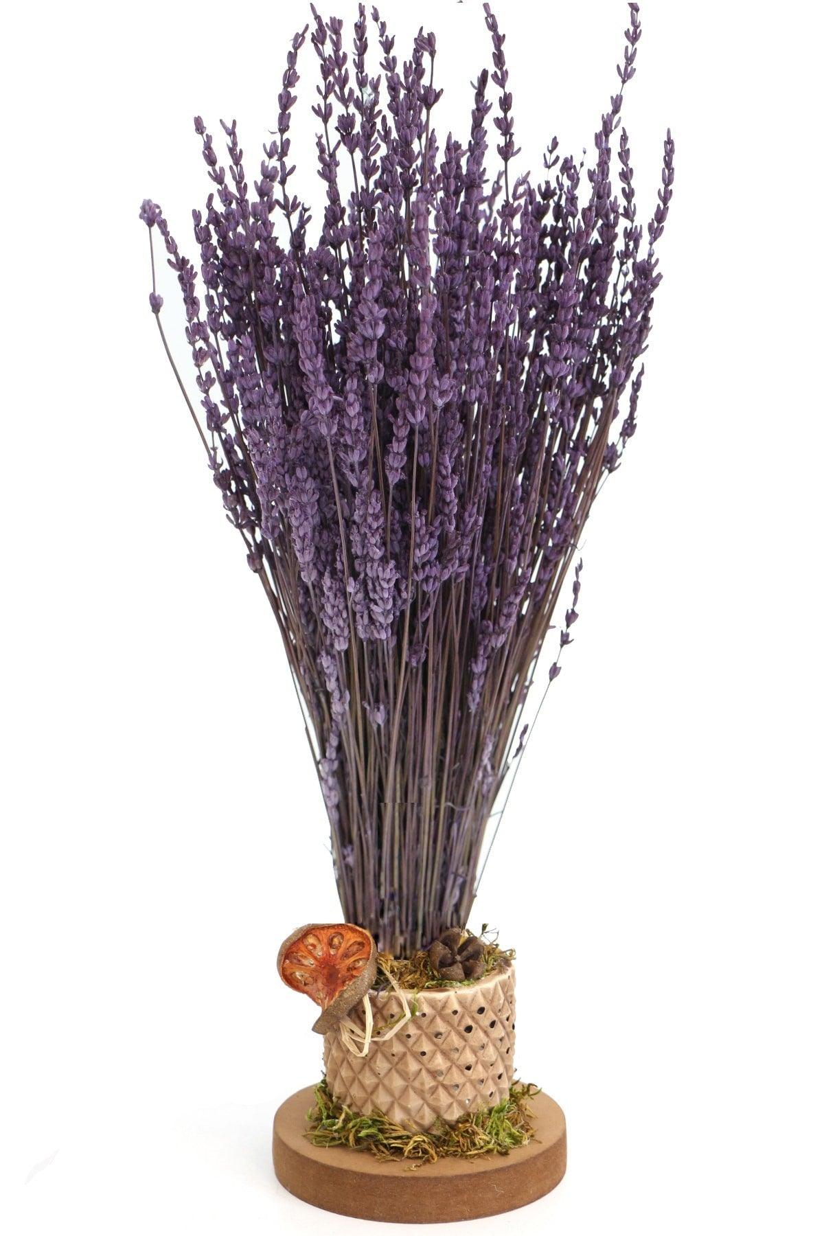 Scented Shocked Lavender Arrangement in Mini Vase 35 Cm - Swordslife