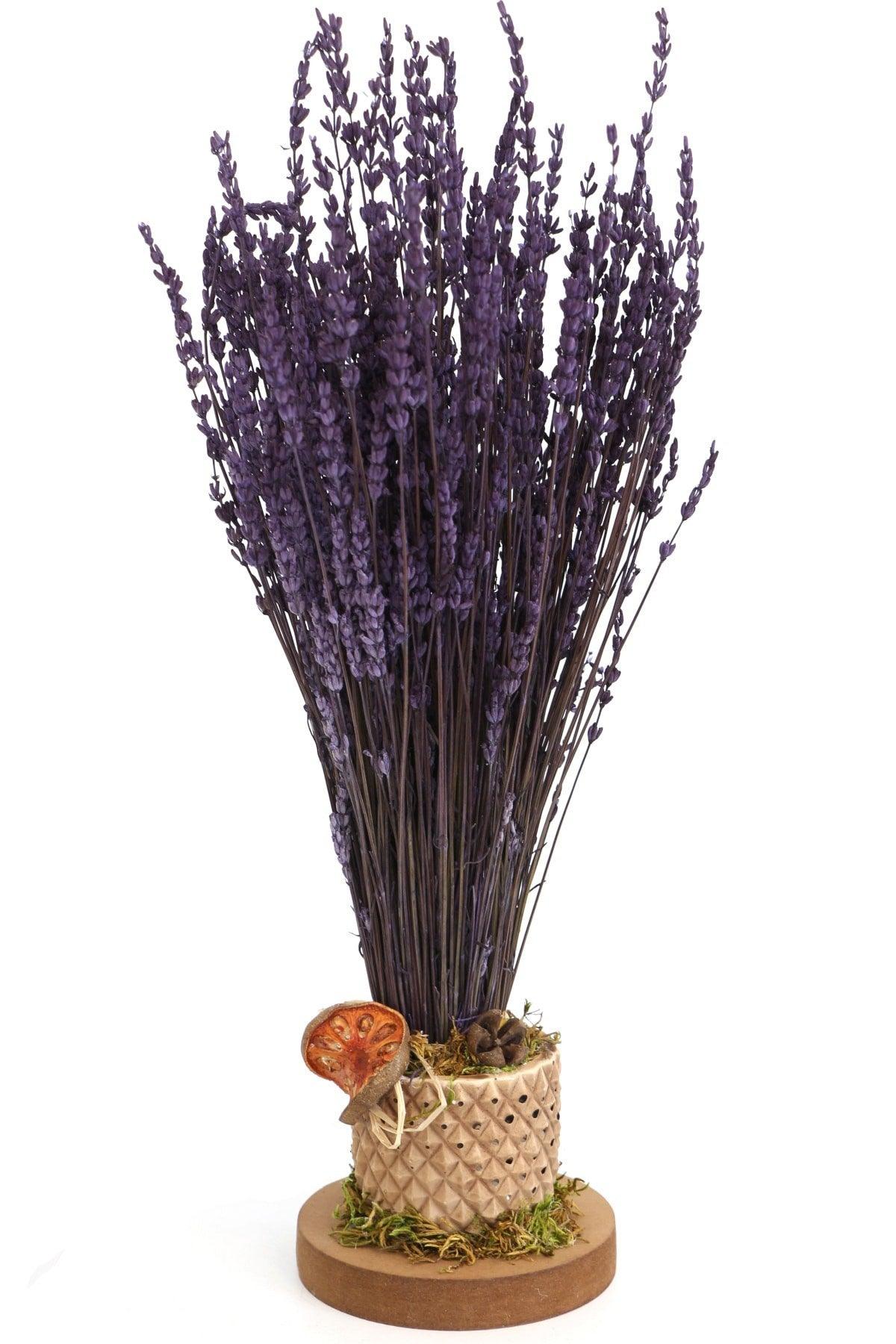 Scented Shocked Lavender Arrangement in Mini Vase 35 Cm - Swordslife