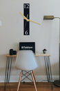 Minimal Decorative Metal Wall Clock - 60x12 Cm - Swordslife