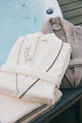 Mink-Beige Bamboo Cotton 6 Piece Family Bathrobe Set - Swordslife