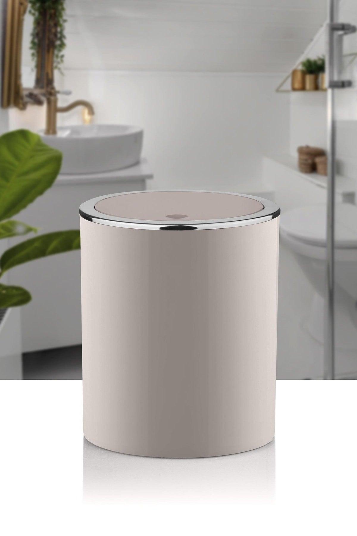 Mink Chrome Round Dustbin