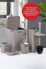 Mink Square Chrome 5 Pcs Bathroom Set - Swordslife