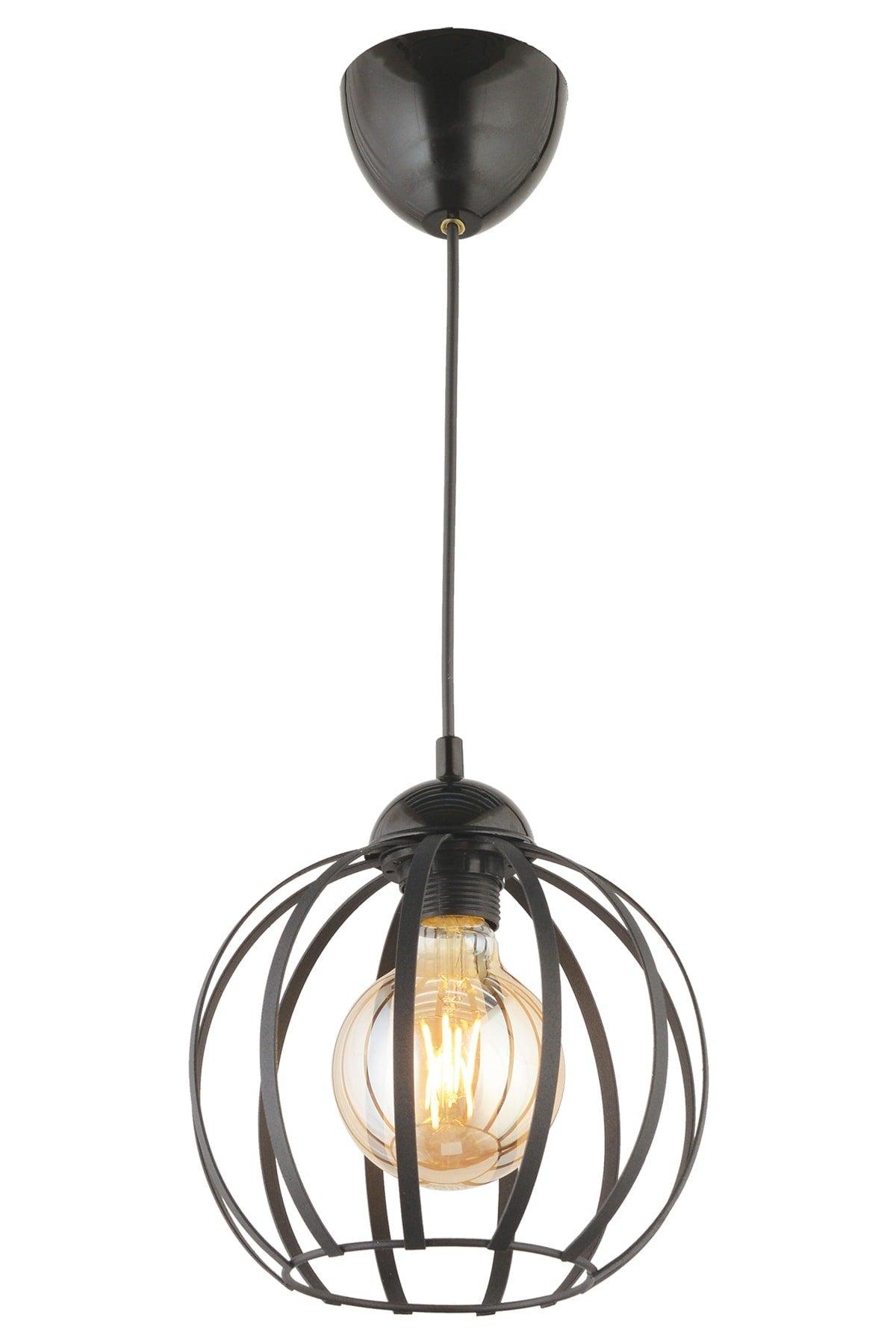 Mira Single Metal Chandelier-black - Swordslife