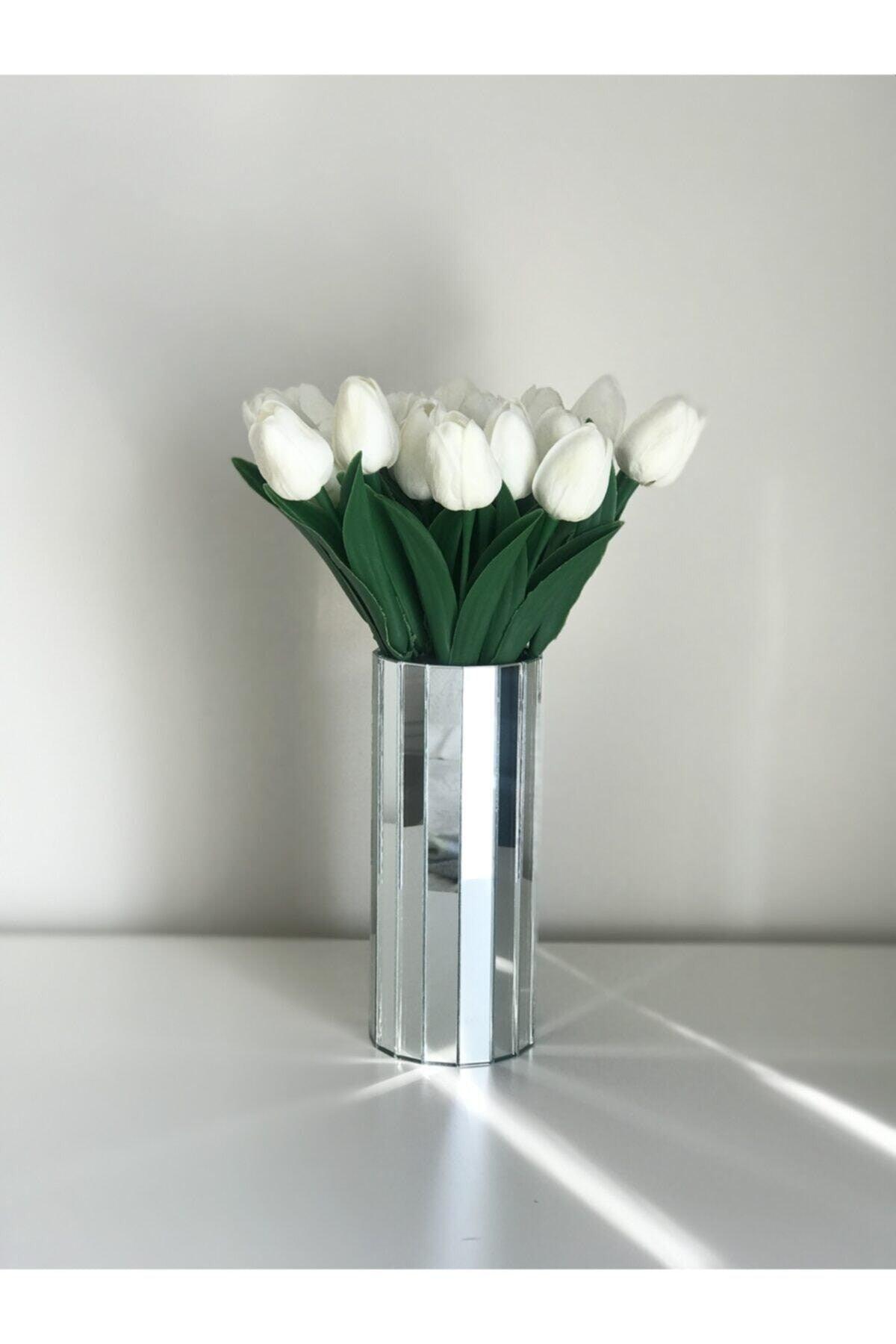 Mirror Vase Silver Stylish Decoration - Swordslife