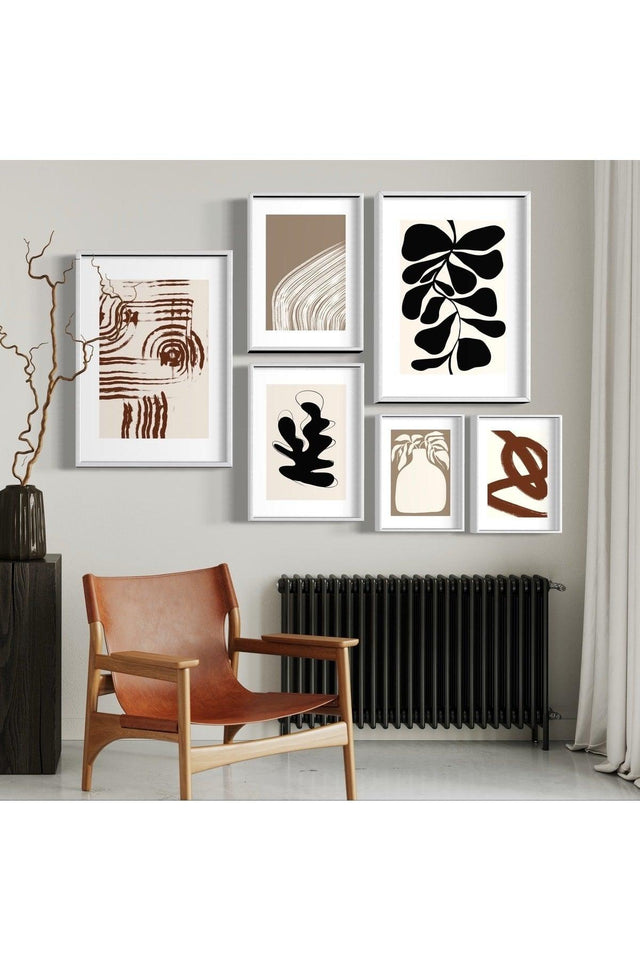 Modern Set of 6 Unframed Posters, Abstract Poster Set, Wall Decoration - Swordslife