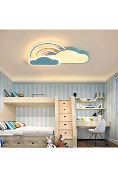 50cm x 20cm Cloud-Shaped LED Ceiling Light with Color-Changing Dimmer for Kids Rooms