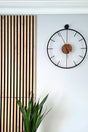 Modern Decorative Italian Style Mahsertini Wall Clock Black 60 Cm - Swordslife