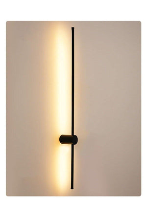Modern Decorative Led Wall Sconce Long Bar Led Single 50 cm Black Case Daylight - Swordslife