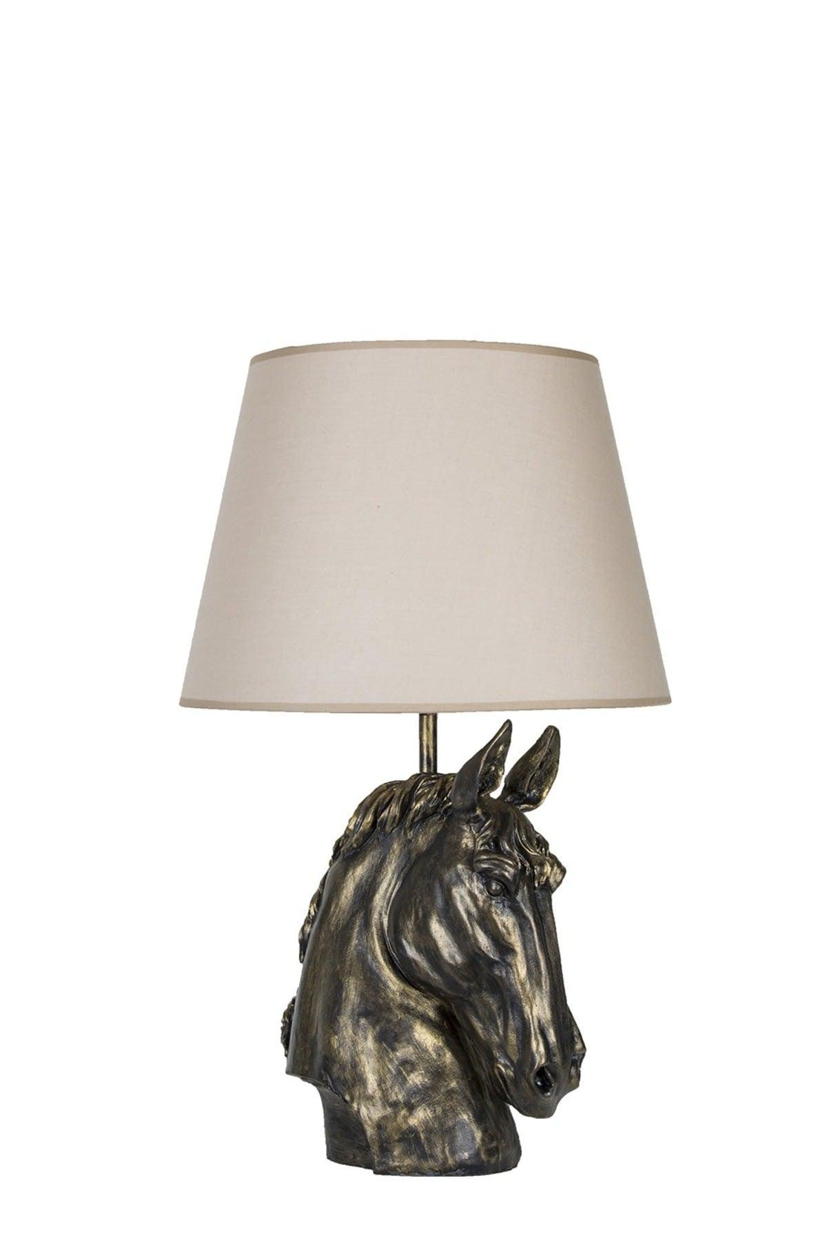 Modern Design Horse Lampshade Gold Beige qdecat009 - Swordslife