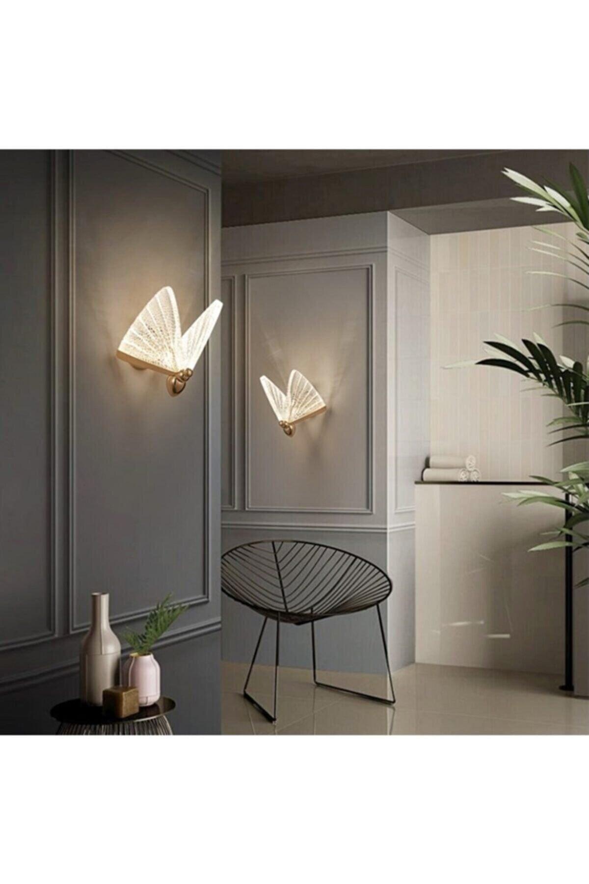 Modern Design Crystal Glass Butterfly Led Sconce - Swordslife