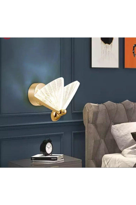 Modern Design Crystal Glass Butterfly Led Sconce - Swordslife