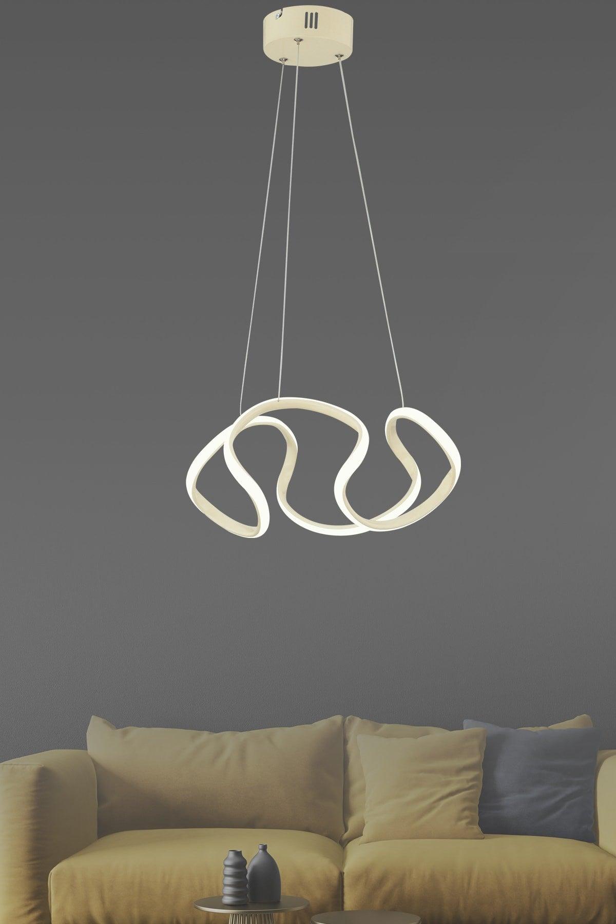 Modern Enzo Cream Modern Pendant Lamp Led Chandelier - Swordslife