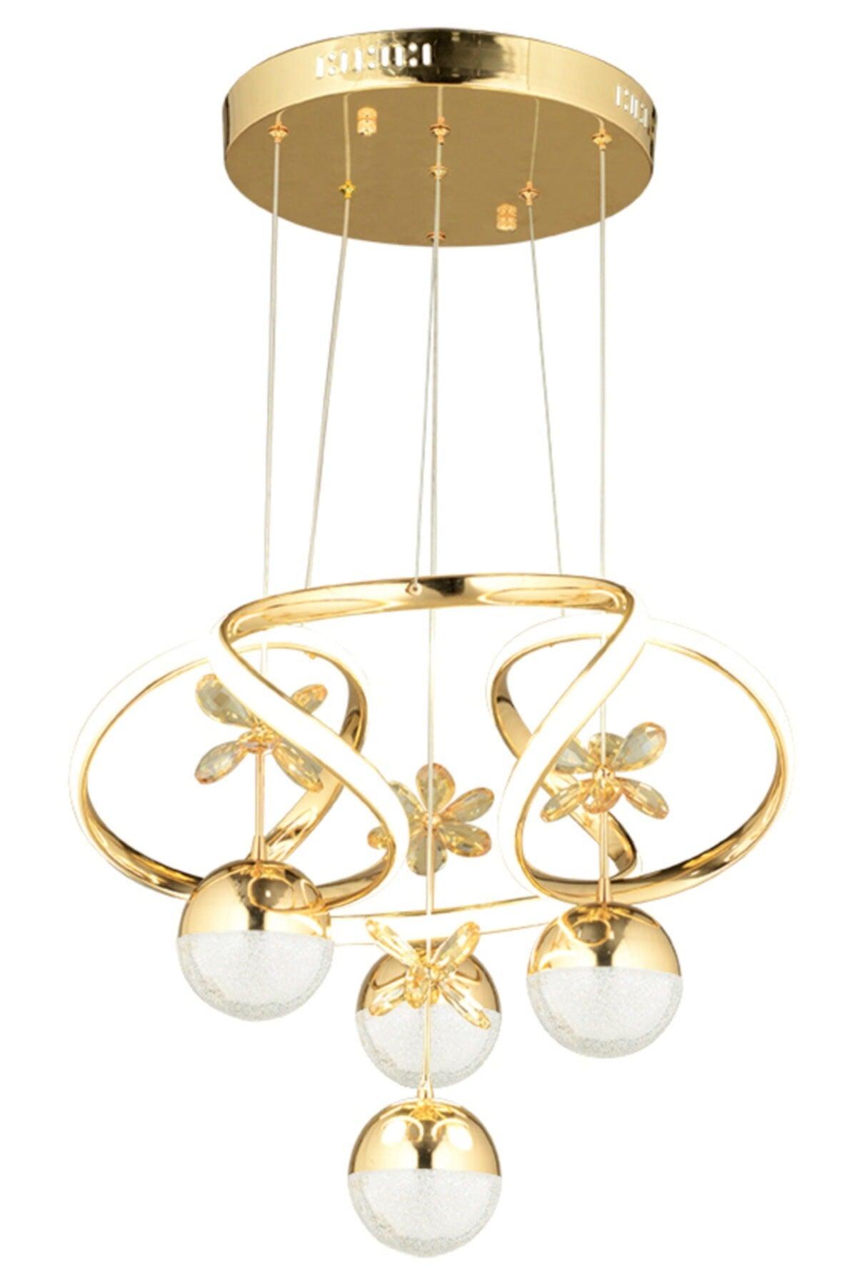 Modern Led Chandelier 3 in 1 Gold Led Chandelier - Swordslife