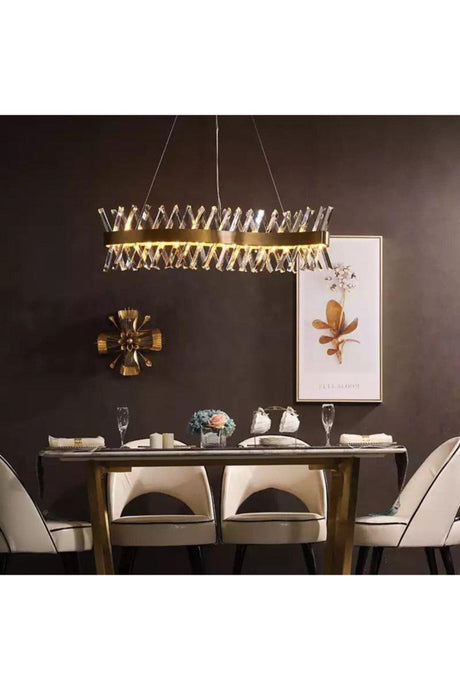 Modern Luxury Crystal Chandelier Crystal Stone 3 Colors 100 Cm Chandelier - Swordslife
