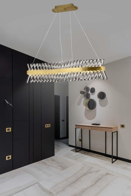 Modern Luxury Crystal Chandelier Crystal Stone 3 Colors 100 Cm Chandelier - Swordslife