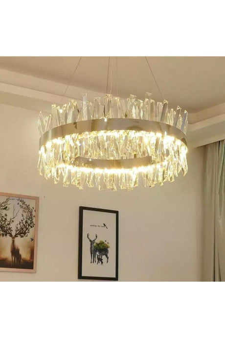 Modern Luxury Crystal Chandelier Crystal Stone 3 Color 50 Lux Chandelier - Swordslife