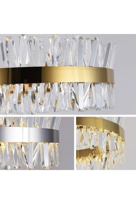 Modern Luxury Crystal Chandelier Crystal Stone 3 Color 50 Lux Chandelier - Swordslife