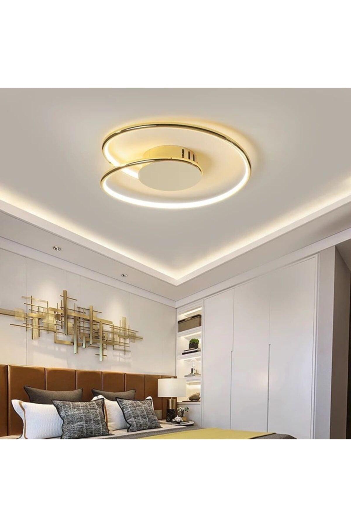 Modern Luxury Design Ceiling Plafonyer Gold Led Chandelier - Swordslife