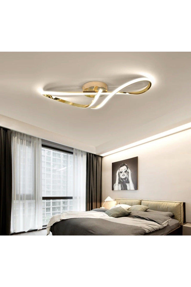 Modern Luxury Design Plafonyer Led Chandelier Gold Yellow - Swordslife