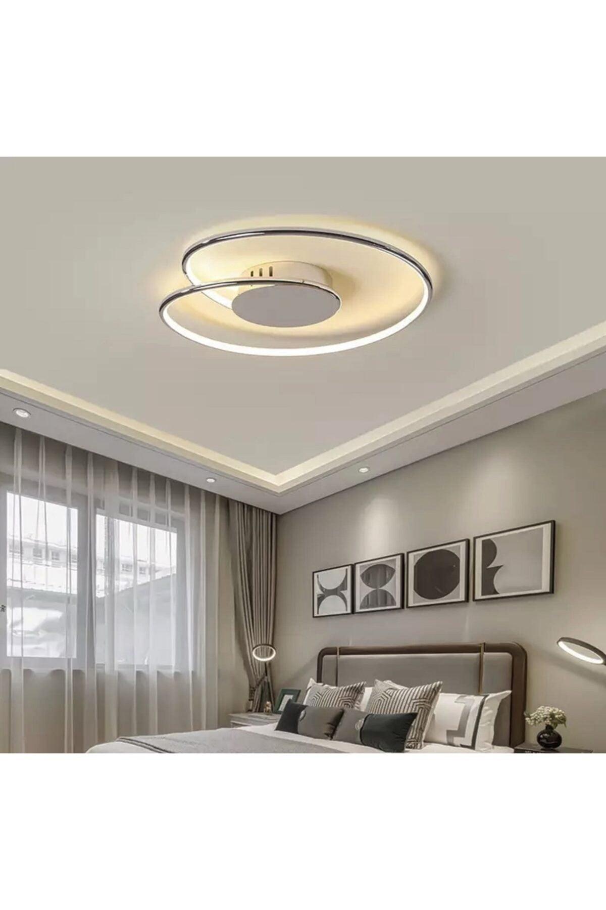 Modern Luxury Plafonyer Ceiling Led Chandelier Chrome Large Size Led Chandelier - Swordslife