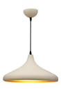 Modern Metal Plastered Cream Color Single Pendant Lamp Chandelier - Swordslife