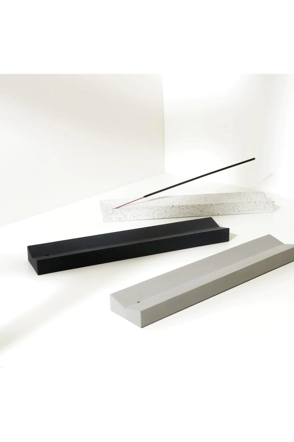 Modern No Spill Gray Incense Holder-minimal Concrete Incense Holder-new Housewarming Gift - Swordslife