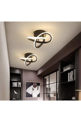 Modern Plafonyer Ceiling Led Chandelier Dark Brown 2 Piece Set Price Led Chandelier - Swordslife