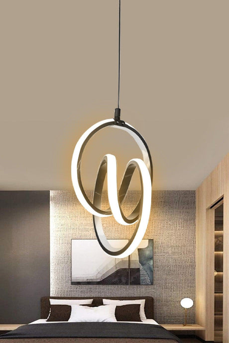 Modern Pendant Lamp Anthracite Case Day Light Led Chandelier With 1 Year Warranty Signature Led Chandelier - Swordslife