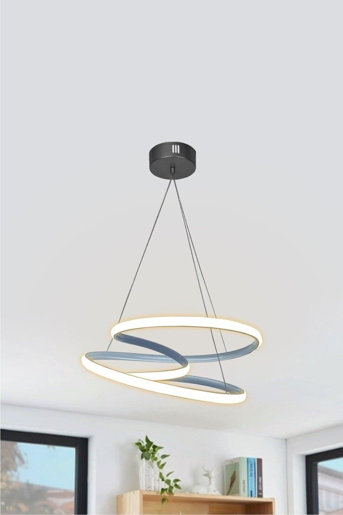 Modern Pendant Lamp Galaxy Silver Case Daylight Led Chandelier - Swordslife