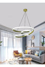 Modern Pendant Lamp Saturn Led Chandelier Gold Case White Light - Swordslife