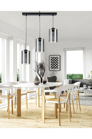 Modern Sport Model Triple Smoked Genuine Glass Pendant Lamp Chandelier - Swordslife