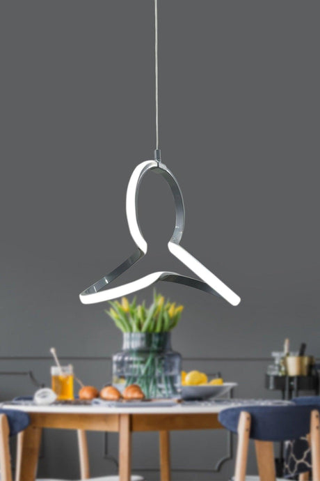 Modern Pendant Lamp Led Chandelier Silver Color White Light Led Chandelier 1 Year Warranty - Swordslife