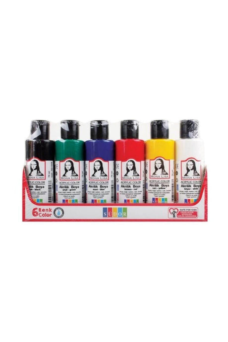 Mona Lisa Acrylic Paint 6 Color X 70 ml Bottle