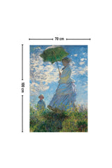 Monet Walking Umbrella Woman Wall Covering Carpet 140 X 100 Cm-70x100 Cm - Swordslife