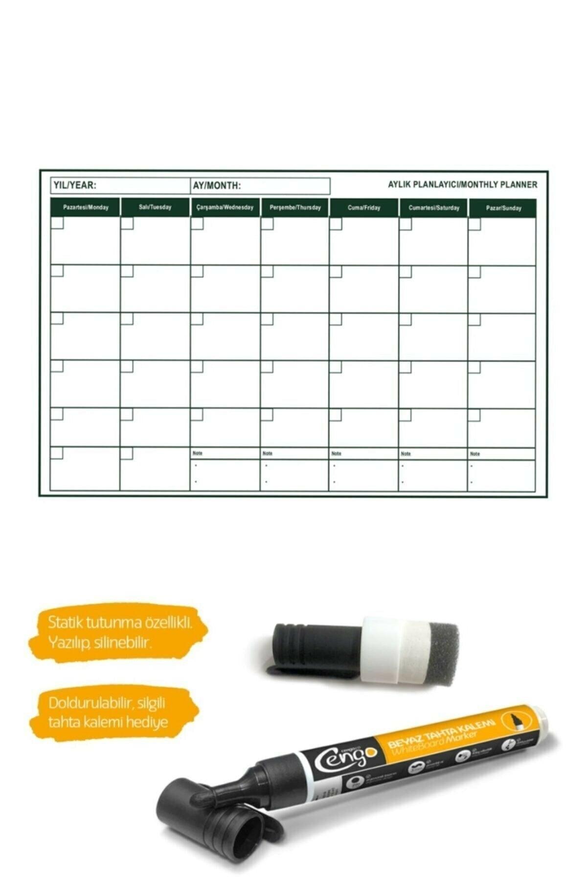 Monthly Planner Calendar Chart 56x85 Cm