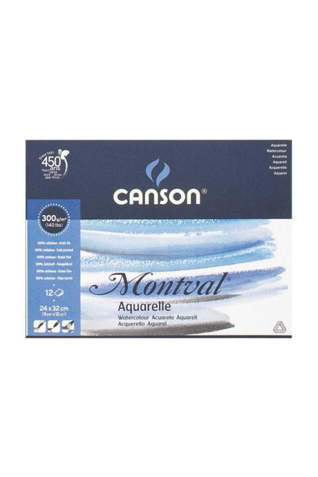 Montval Watercolor Notebook 300gr 24x32 12 Pages