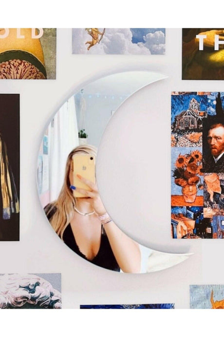Moon Figured Decorative Plexiglass Mirror Sticking on 3mm Mdf - Swordslife