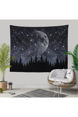 Moon Tree Wall Covering Tapestry Tapestry - Swordslife