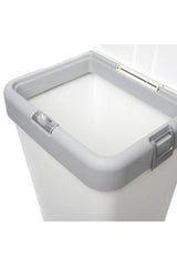 Motek White 40 Lt Single Washing Basket Dirty Basket