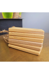 Moth Repellent Natural Wood Block Set of 6 Cedar